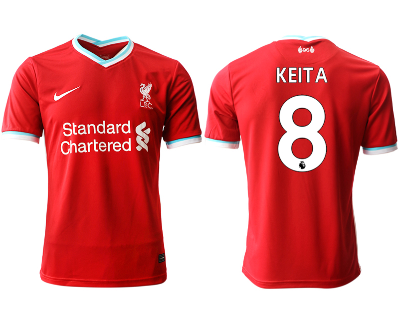 Men 2020-2021 club Liverpool home aaa version #8 red Soccer Jerseys->liverpool jersey->Soccer Club Jersey